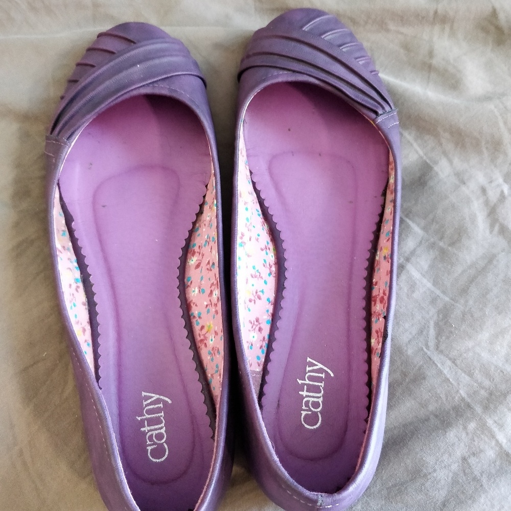 Cathy Jean Purple Ballet Flats